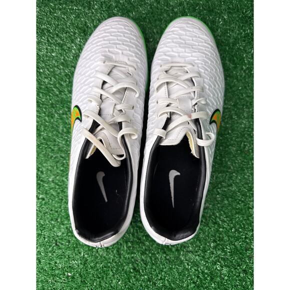 NIKE MEN’S MAGISTA ONDA IC TURF SOCCER SHOES WHITE/POISON GREEN/BLACK SZ 11 - Picture 6 of 8